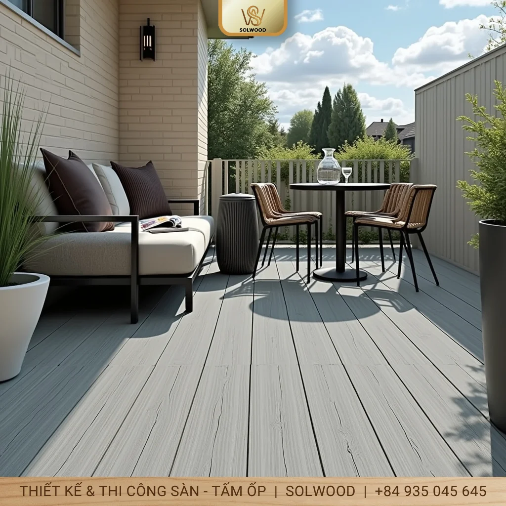 sàn gỗ nhựa ngoài trời vân 3d tam kỳ - hình 1