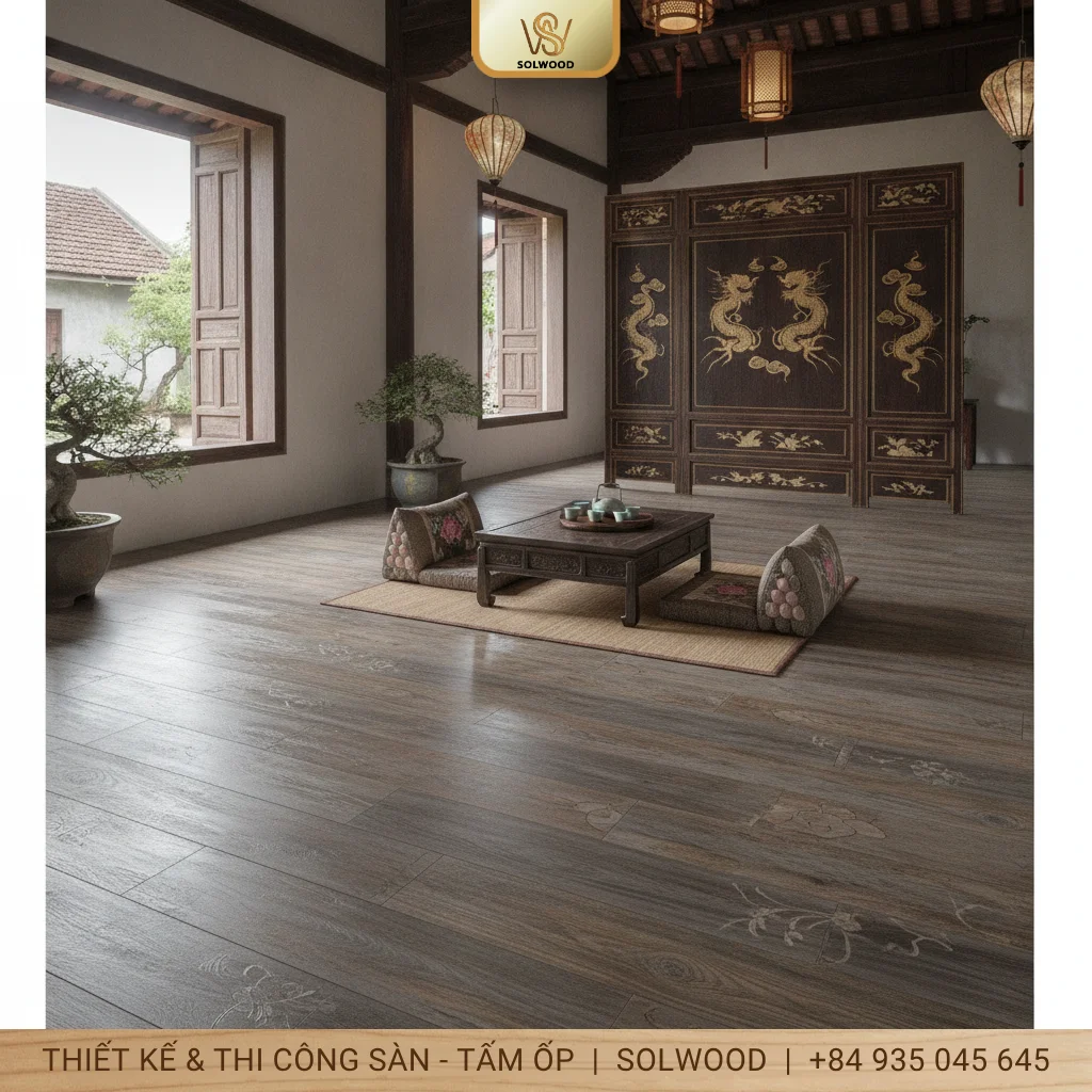 sàn nhựa chịu lực giả gỗ hội an - hình 3