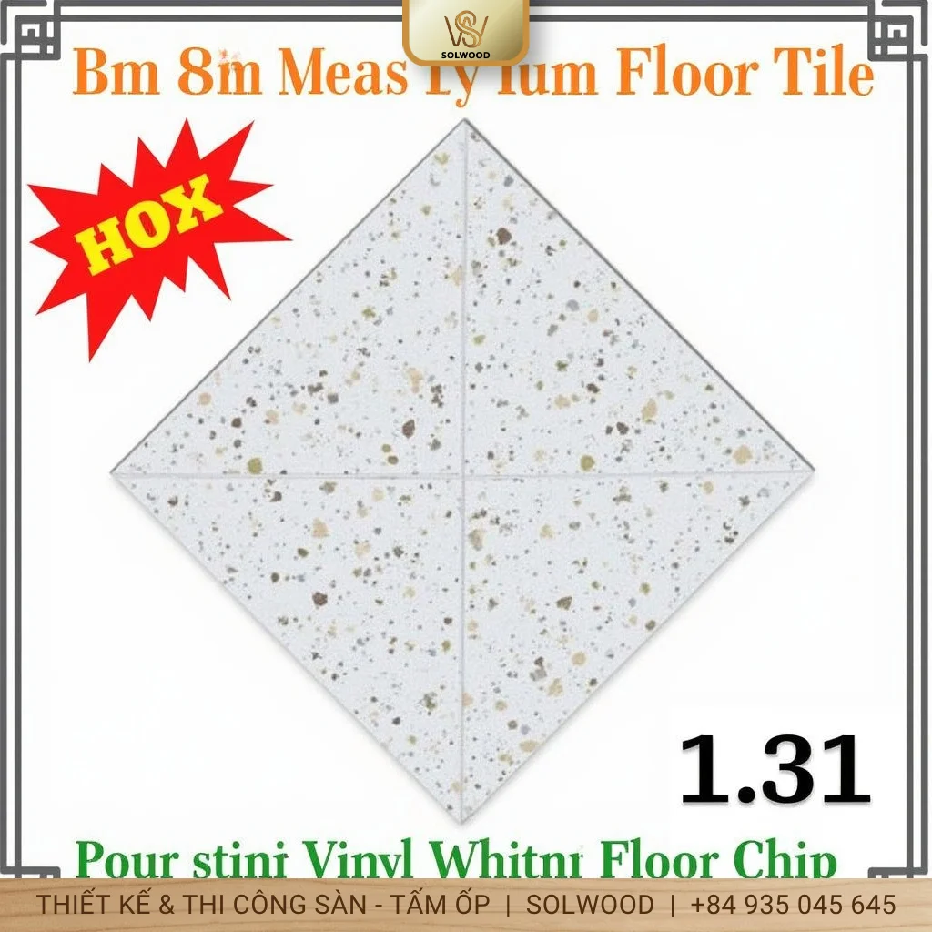sàn nhựa dán keo vân đá quy nhơn - hình 3