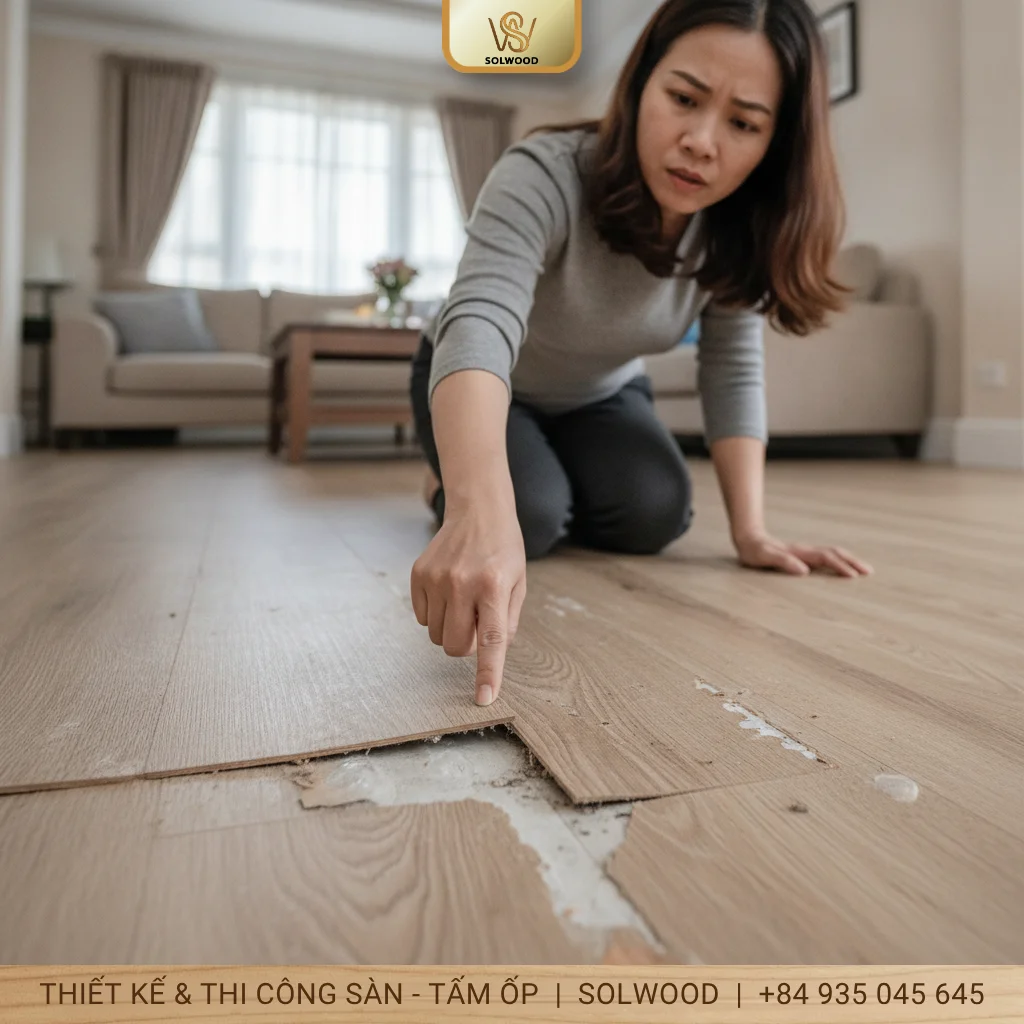 Sàn nhựa giả gỗ dán keo có bền không - hình 1