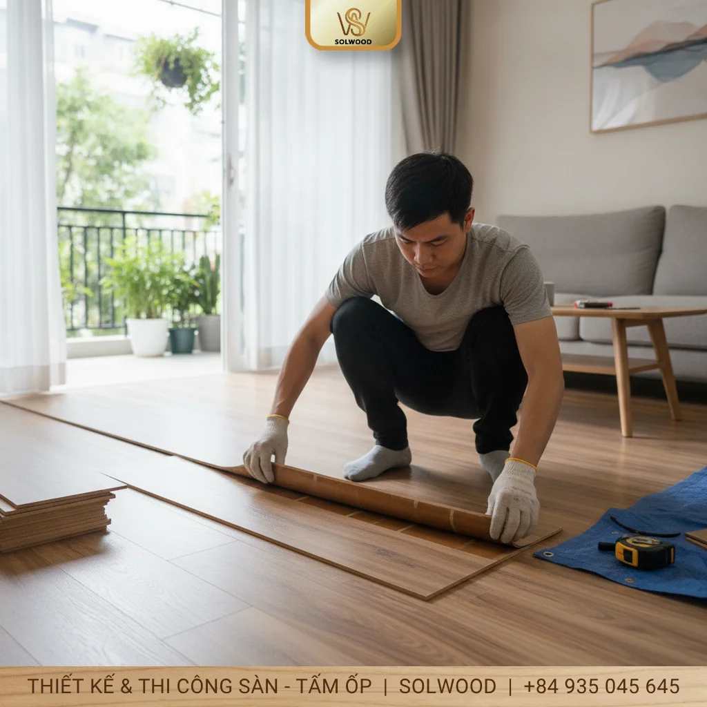 Sàn nhựa tự dán keo và sàn nhựa dán keo là gì ? khác nhau như nào - hình 2