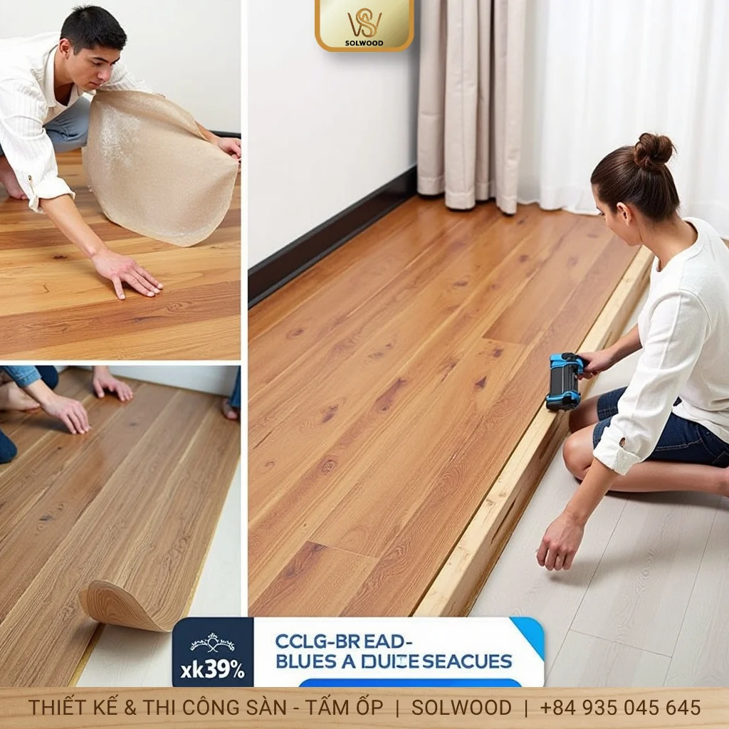 sàn nhựa vân gỗ có keo huế - hình 2
