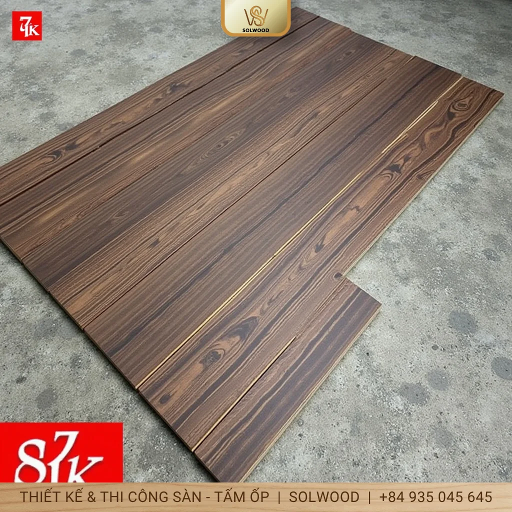 sàn nhựa vân gỗ hèm khoá huế - hình 1