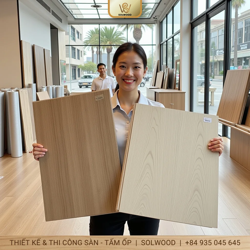 sàn nhựa vân gỗ hèm khoá tam kỳ - hình 2