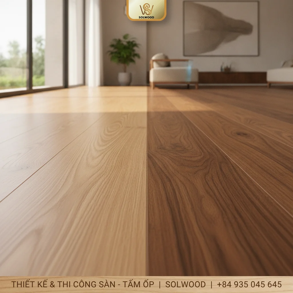So sánh sàn gỗ công nghiệp và sàn gỗ tự nhiên - hình 1