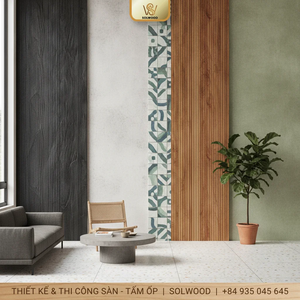 So sánh tấm ốp than tre với các vật liệu ốp tường khác - hình 2
