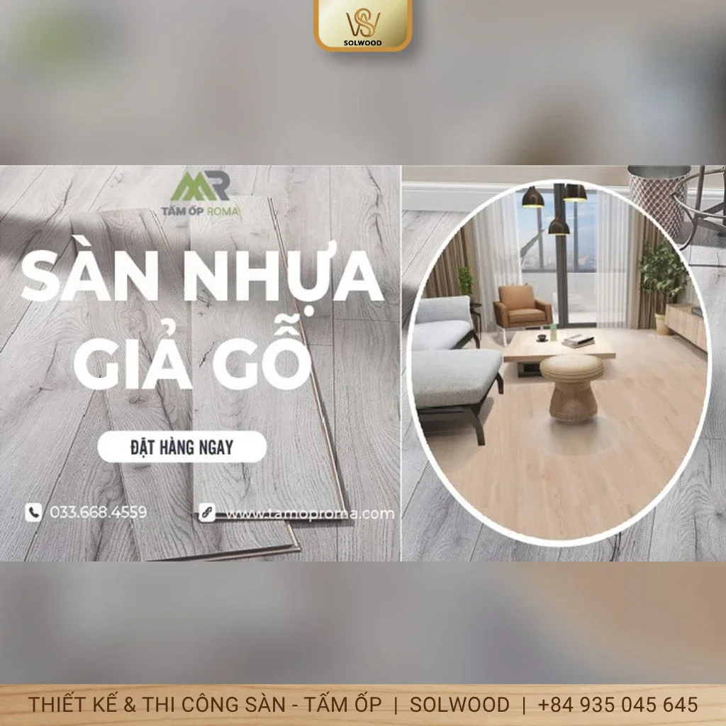 tấm dán sàn nhựa giả vân gỗ hội an - hình 1