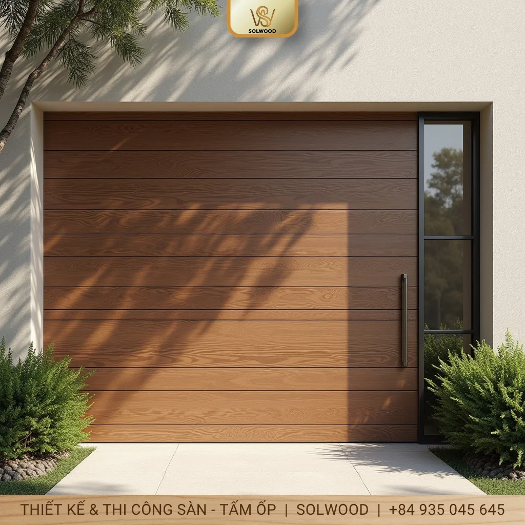 Tấm ốp 1 sóng ngoài trời ASA màu Roman Teak - hình 3