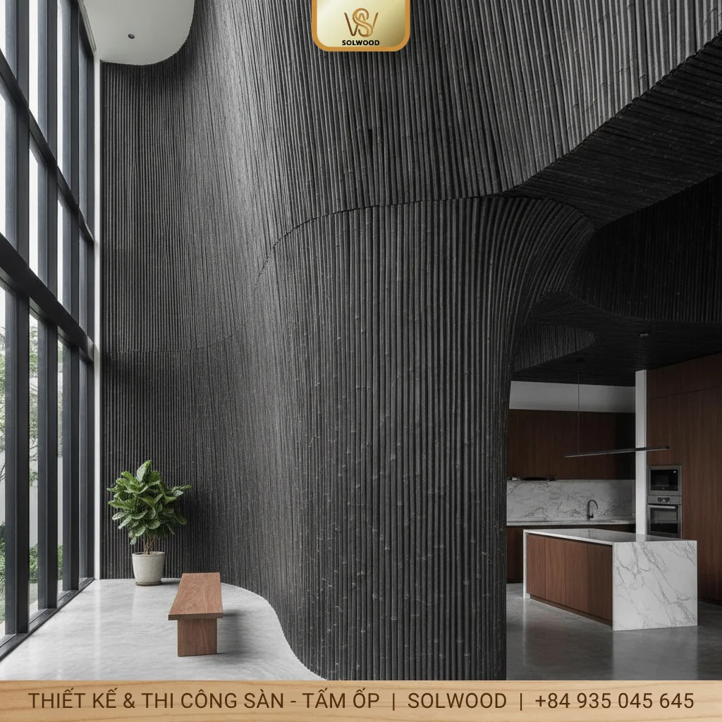 Tấm ốp than tre uốn cong là gì? Ưu điểm và Ứng dụng phổ biến - hình 2