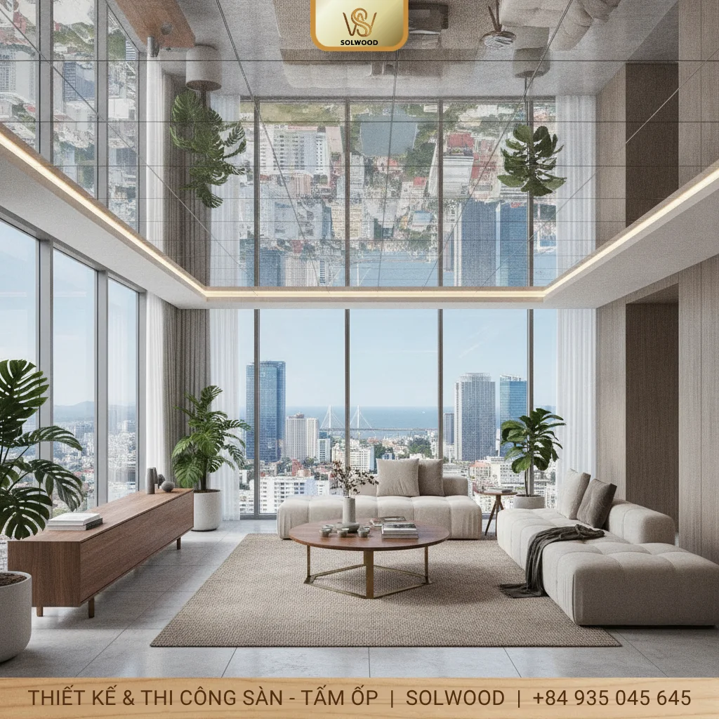 tấm ốp trần gương đà nẵng - hình 2