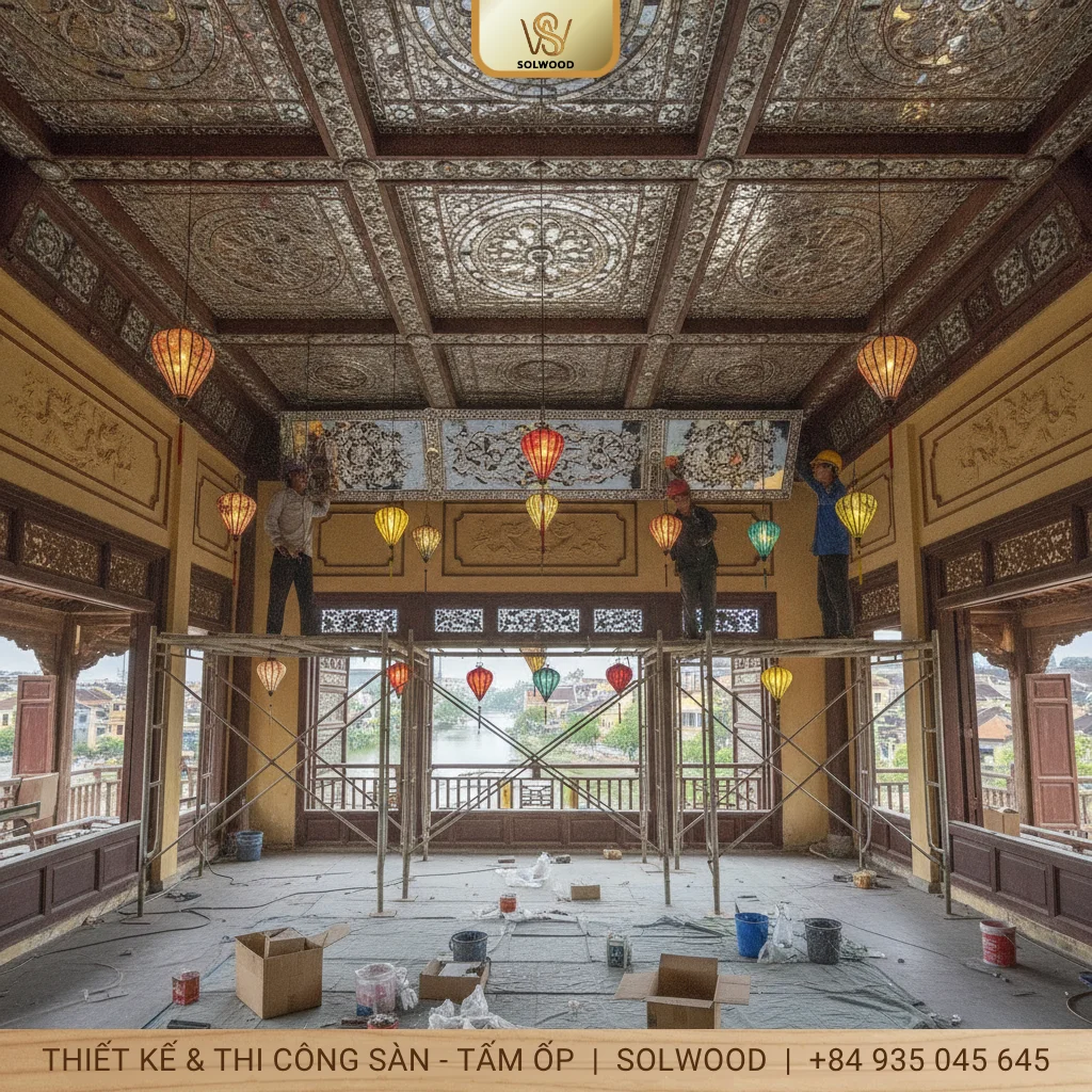 tấm ốp trần gương hội an - hình 3