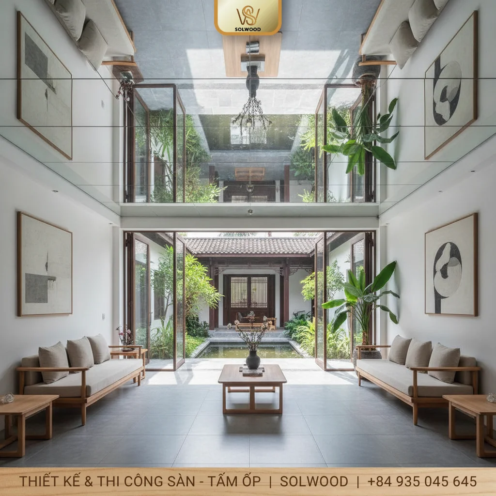 tấm ốp trần gương huế - hình 3