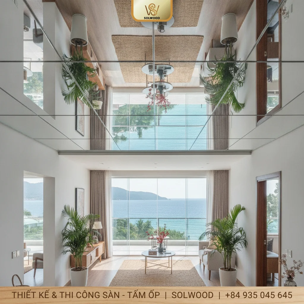 tấm ốp trần gương quy nhơn - hình 3