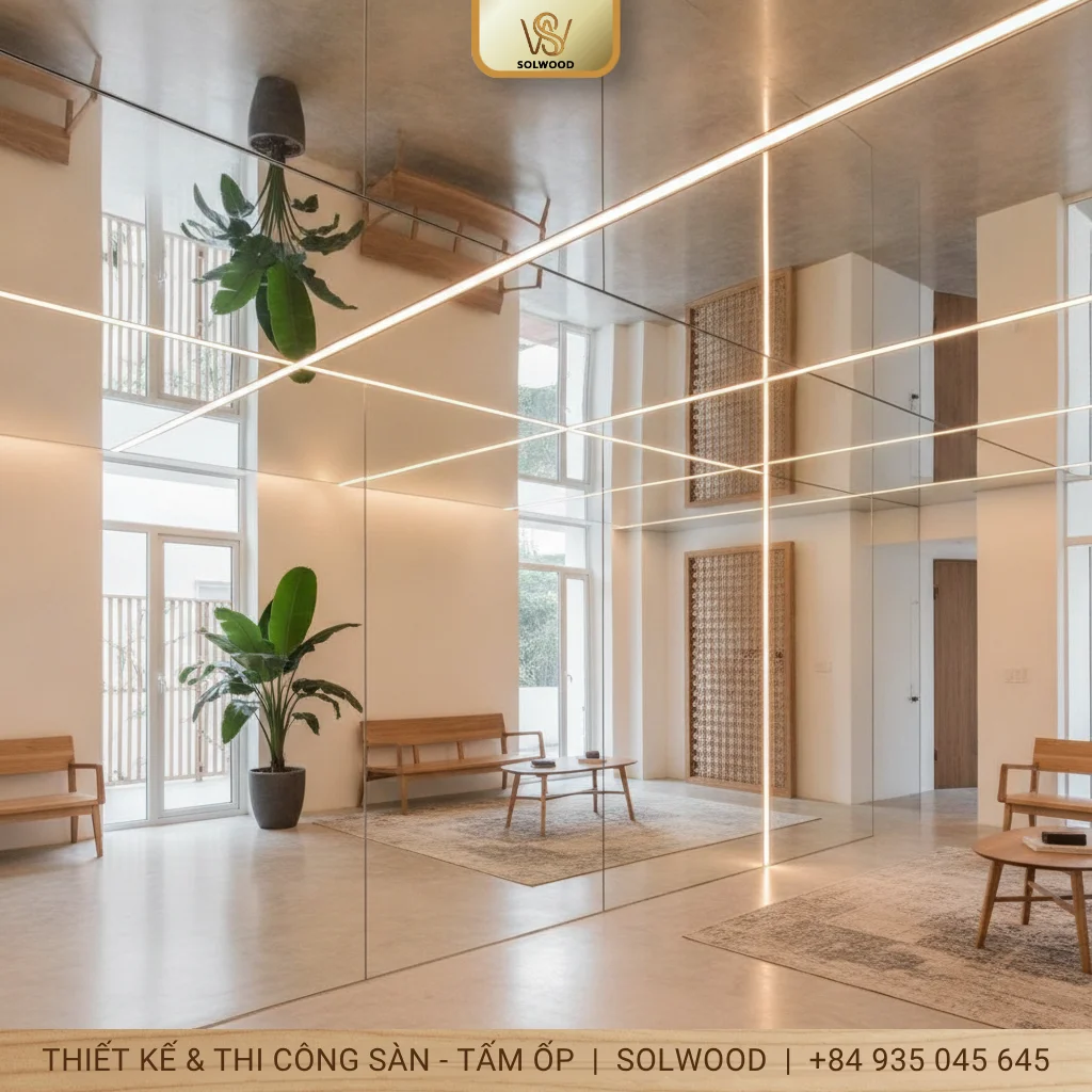 tấm ốp trần gương tam kỳ - hình 3