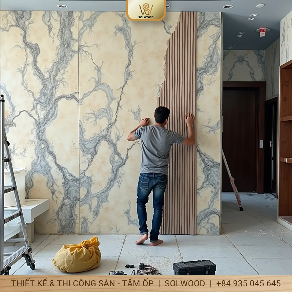 tấm ốp trần nhựa lam sóng hội an - hình 2