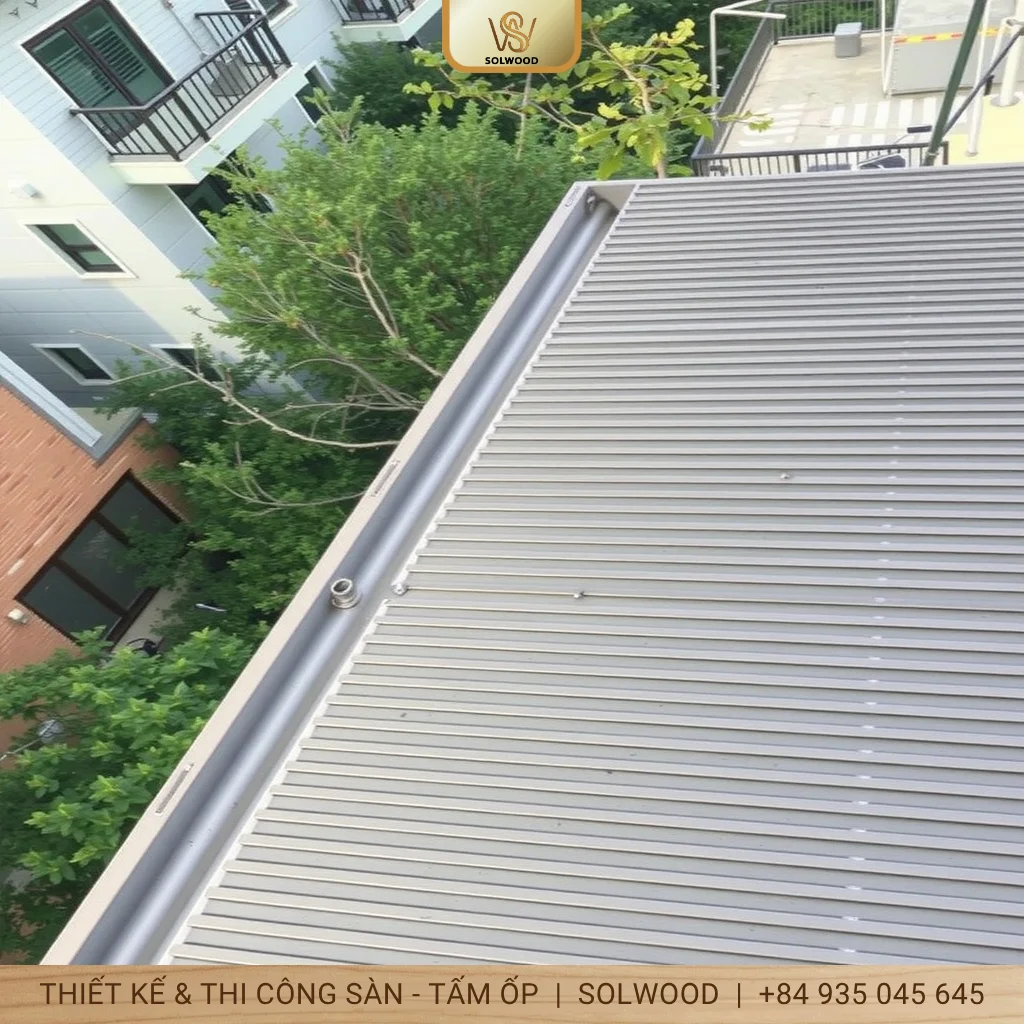 tấm ốp tường hợp kim nhôm lõi xốp hội an - hình 2