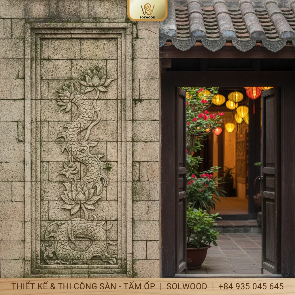 tấm panel ốp tường giả đá hội an - hình 3