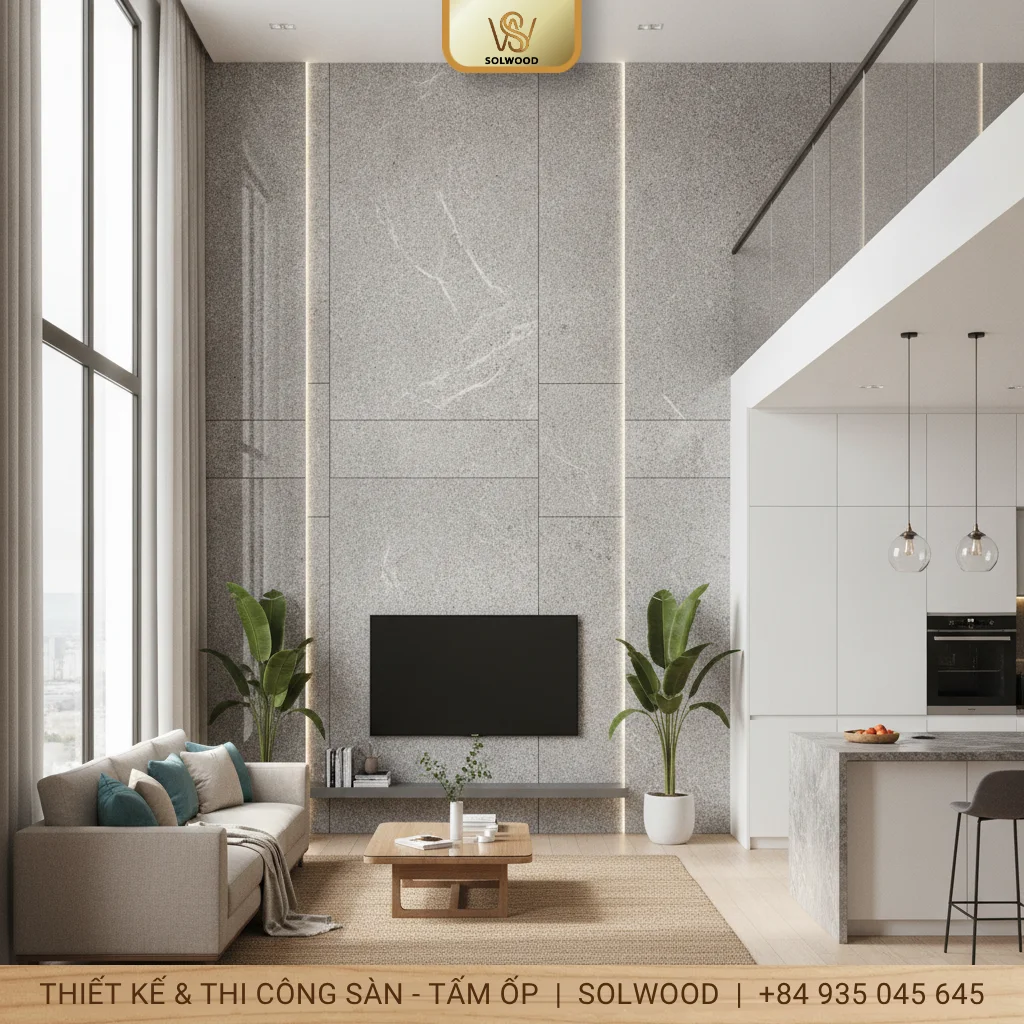 tấm panel ốp tường giả đá tam kỳ - hình 2