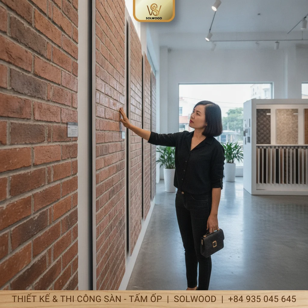 tấm panel ốp tường giả gạch huế - hình 2
