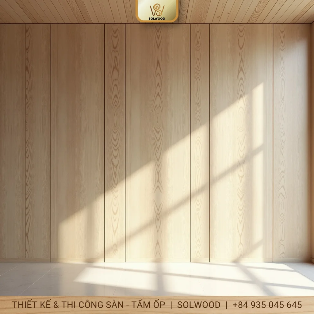 tấm panel ốp tường vân gỗ tam kỳ - hình 3