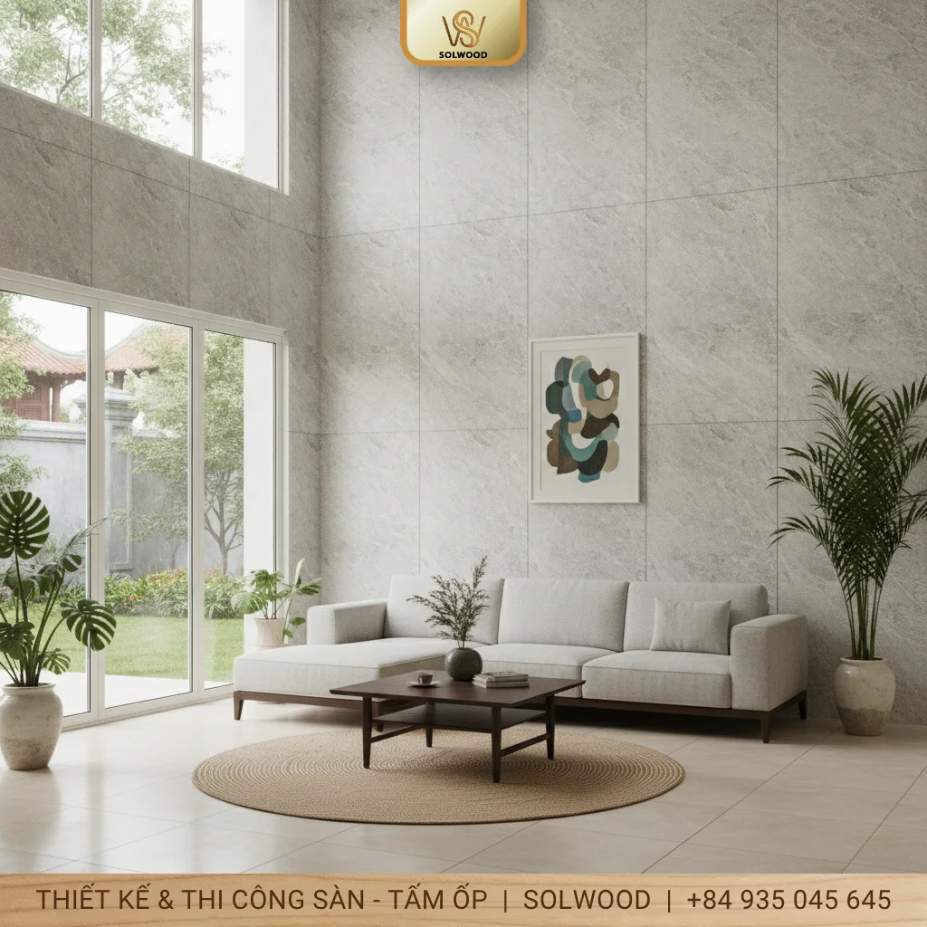 tấm pvc vân đá tấm ốp tường vân đá phát lộc ảnh huế - hình 1