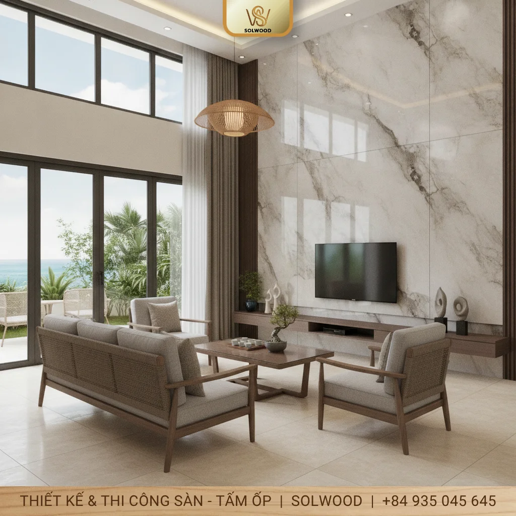 tấm pvc vân đá tấm ốp tường vân đá phát lộc ảnh quy nhơn - hình 1