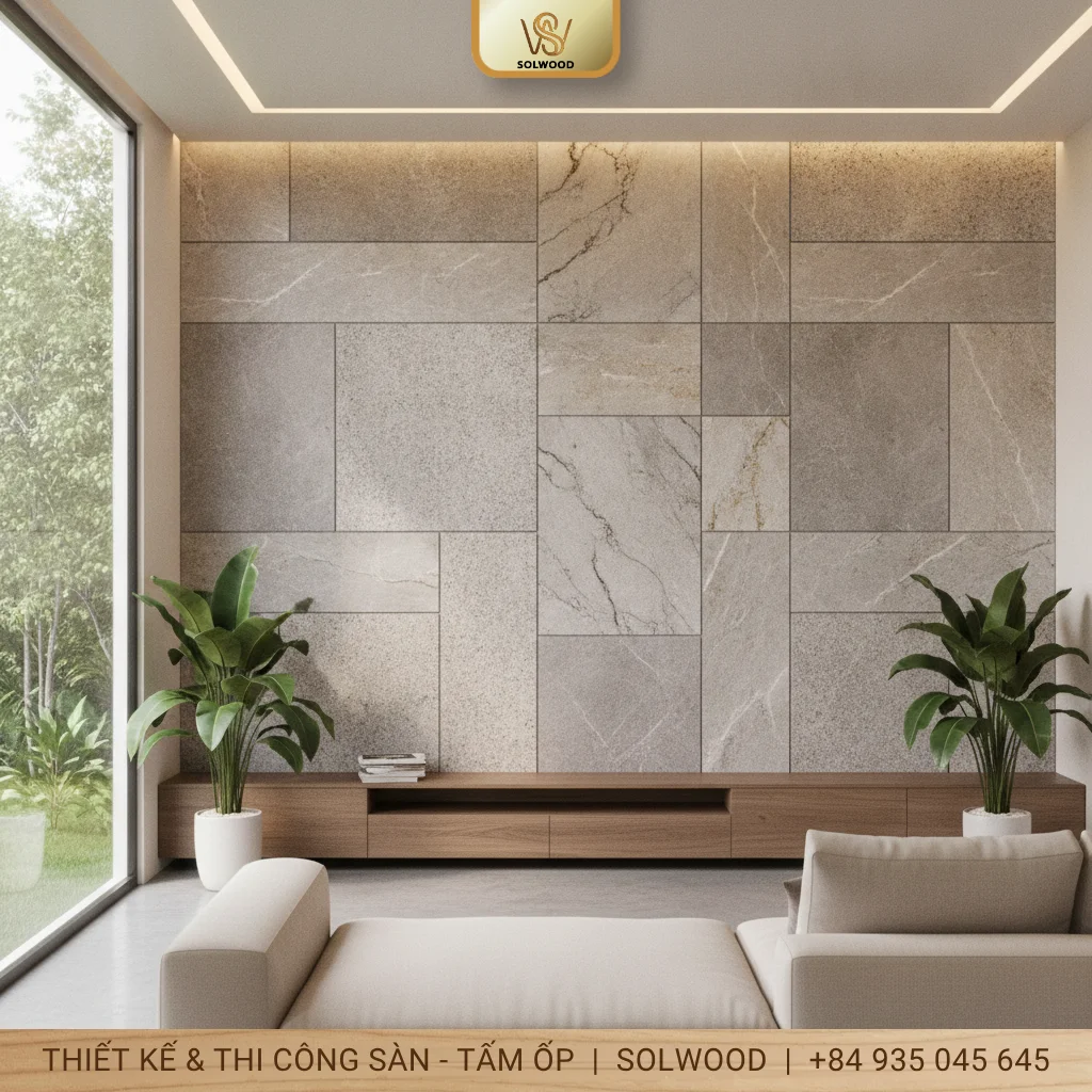 tấm pvc vân đá tấm ốp tường vân đá phát lộc quy nhơn - hình 3