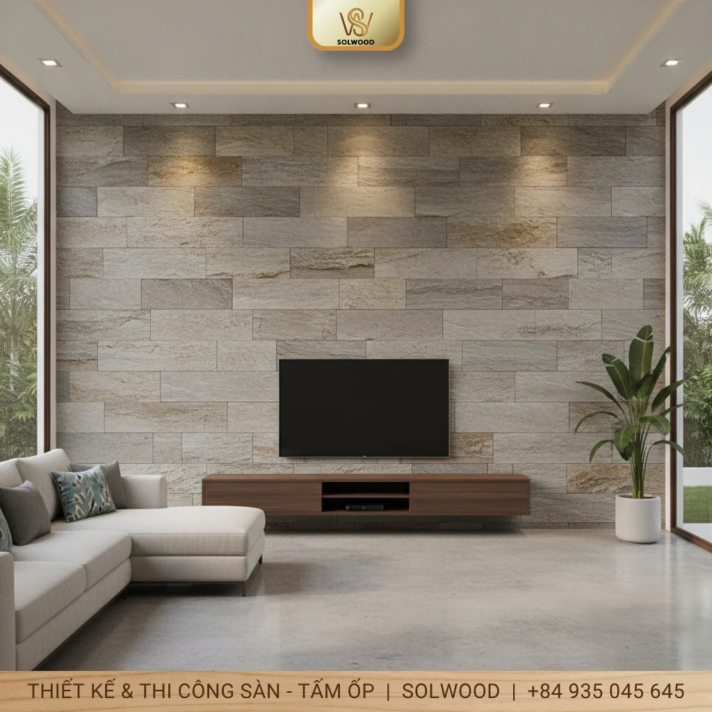 tấm pvc vân đá tấm ốp tường vân đá phát lộc tam kỳ - hình 2
