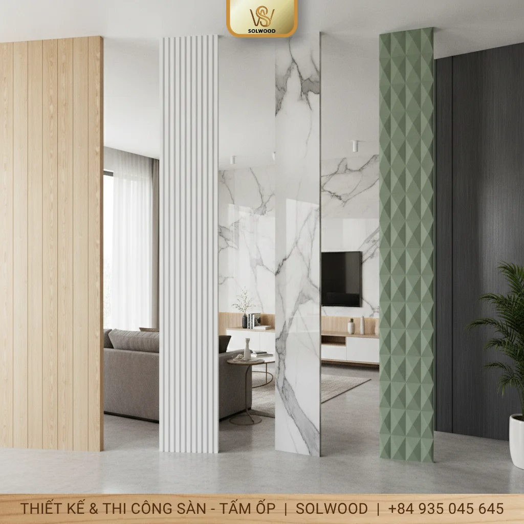 Top 5 loại tấm nhựa ốp tường phổ biến hiện nay - hình 1