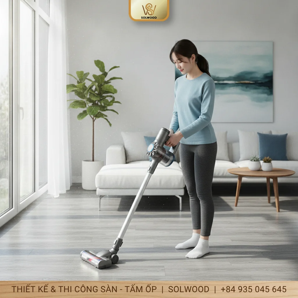 Vệ sinh sàn nhựa Vinyl: 3 cách đơn giản, hiệu quả bất ngờ - hình 2